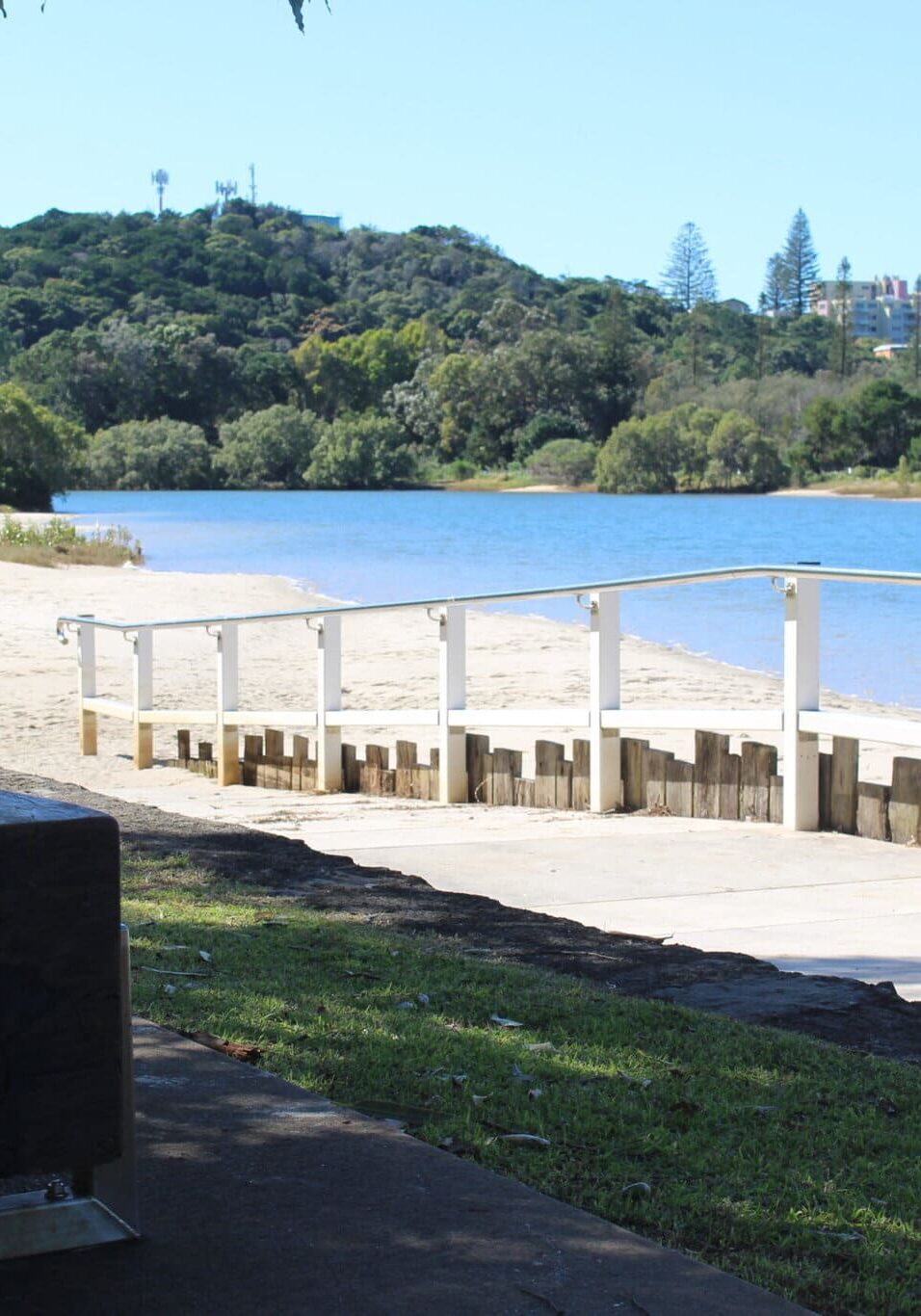 Ramp entry into calm bay